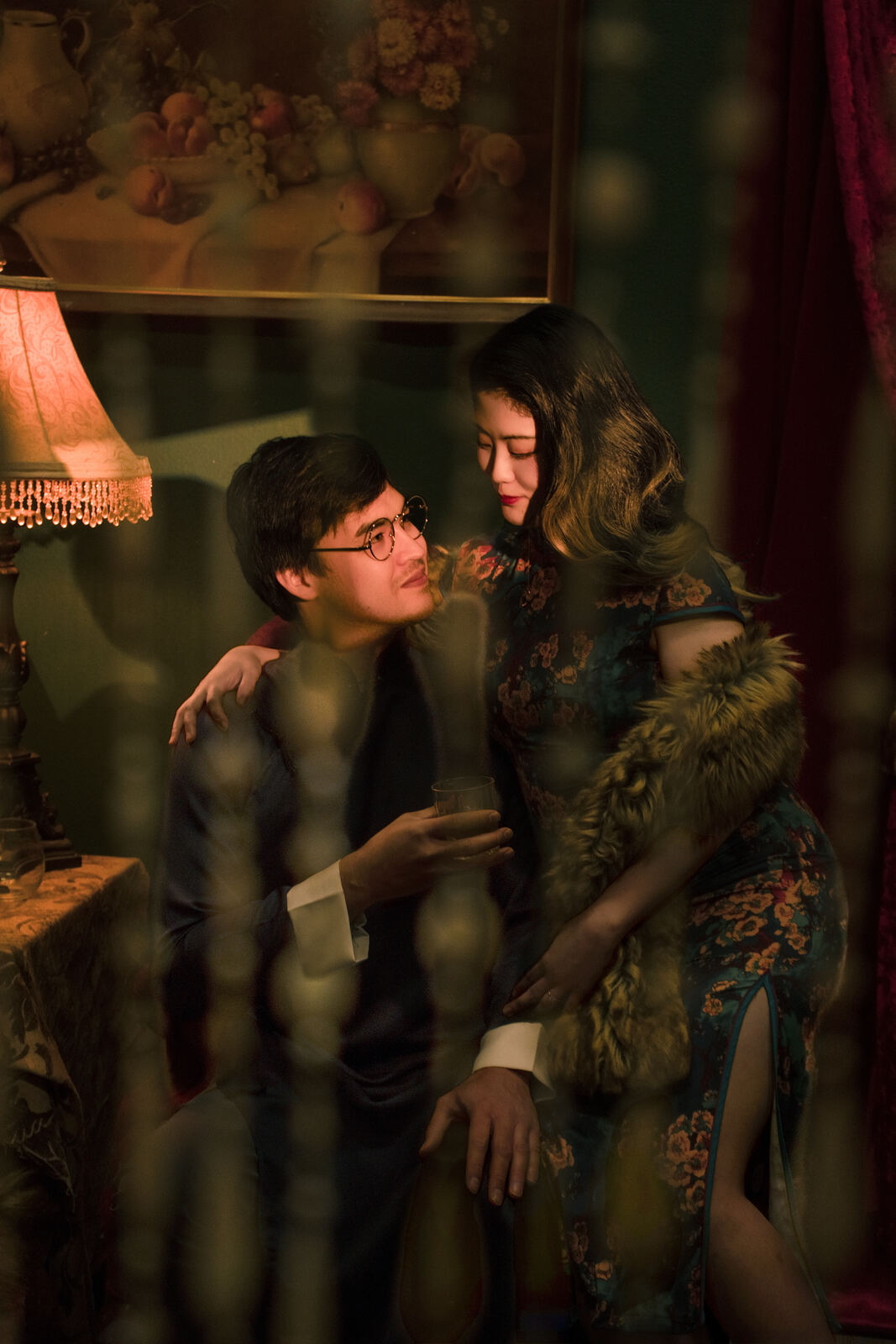 Claire and Michael, Shanghai evening portrait